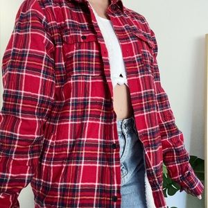 Red Sherpa flannel
